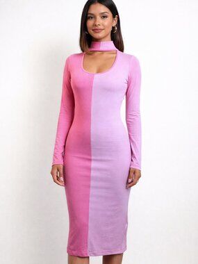 Fate | Dresses | New Fate Taylor Faux Leather Midi Dress In Mocha | Poshmark